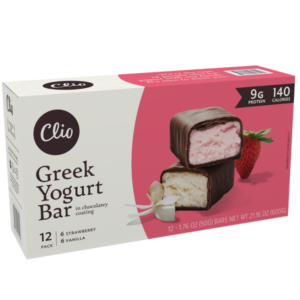 Strawberry & Vanilla Greek Yogurt Bar Pack - 12 Bar Count