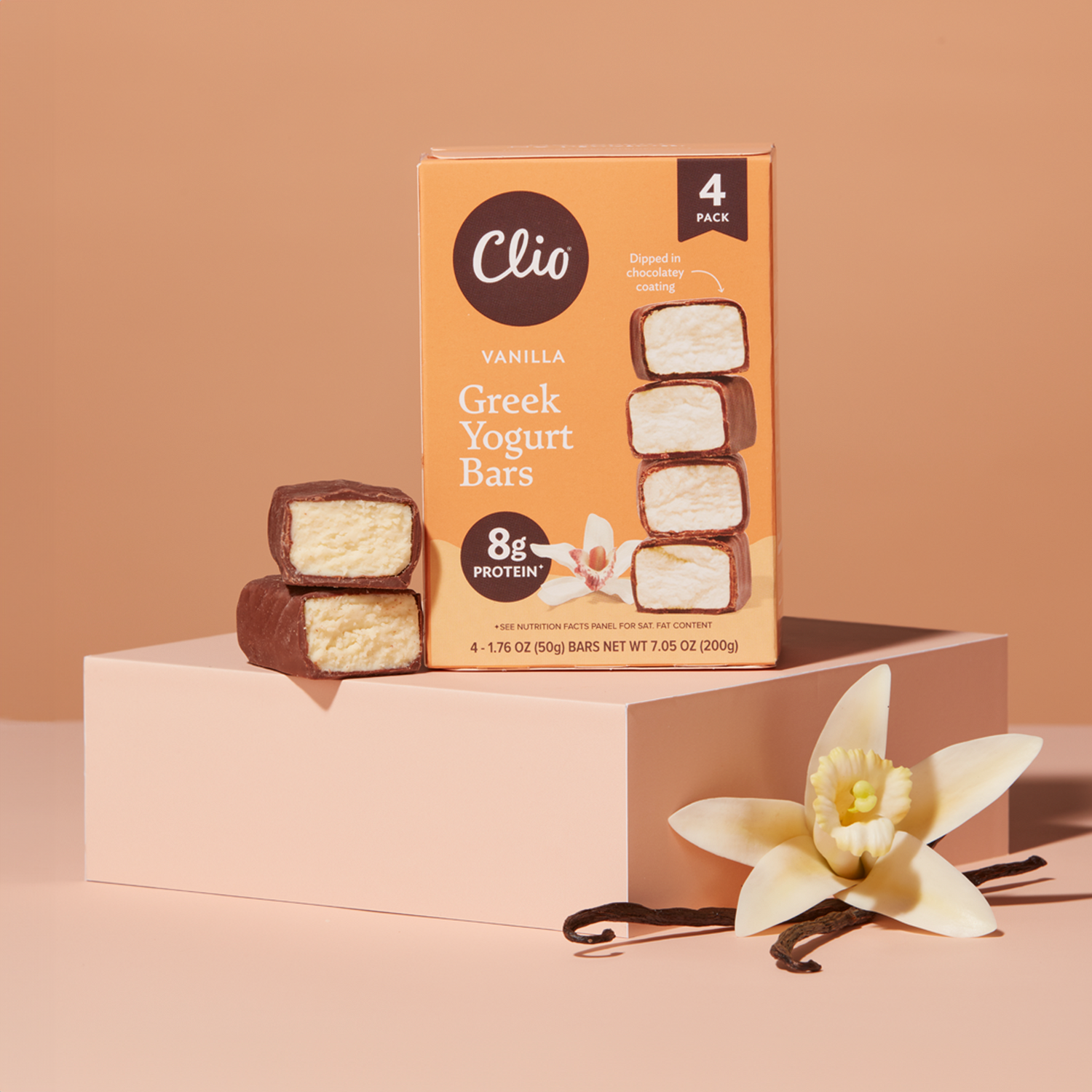 Greek yogurt meets dark chocolate in a bar.
