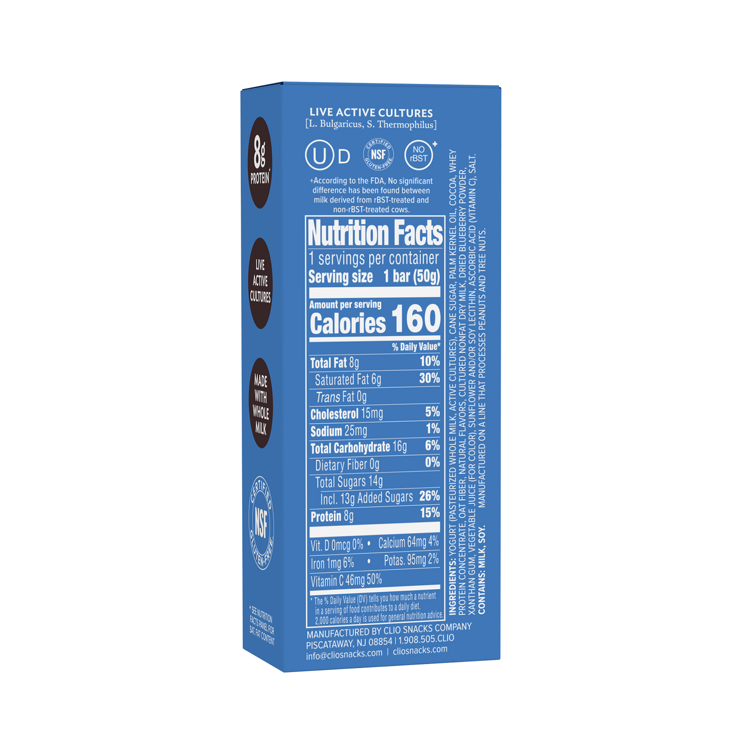 Greek yogurt meets dark chocolate in a bar.