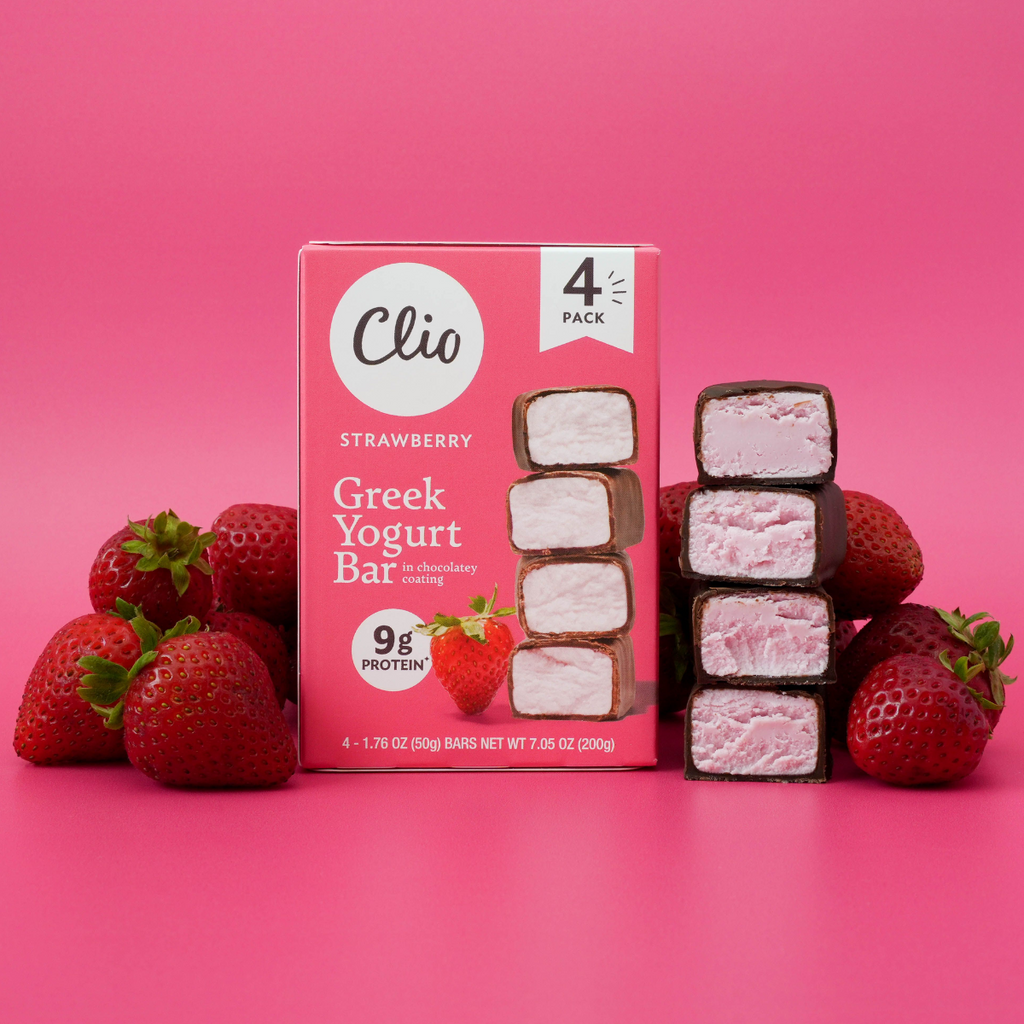 Strawberry Greek Yogurt 4 Bar Count Clio Snacks