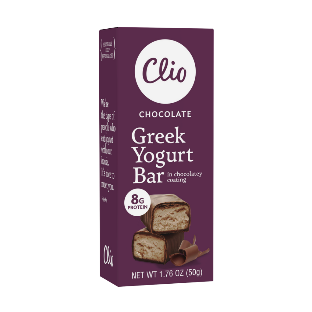 Chocolate Greek Yogurt Bar 10 Bar Count Clio Snacks