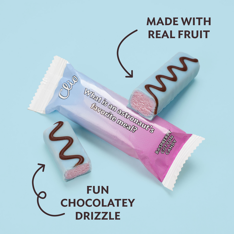 Refrigerated Greek Yogurt Bars - Drizzled 5 Pack - Raspberry Cotton Candy