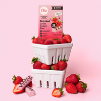 Refrigerated Greek Yogurt Bars - Drizzled 5 Pack - Strawberry Dream