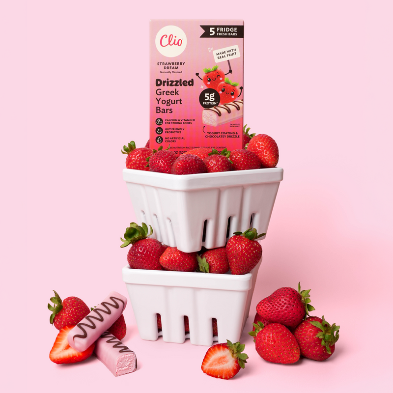 Refrigerated Greek Yogurt Bars - Drizzled 5 Pack - Strawberry Dream