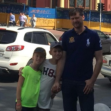 Sergey Konchakovskiy with his family