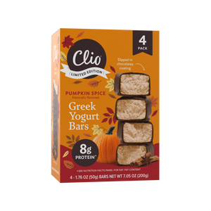 Refrigerated Greek Yogurt Bars - Full Size 4 Pack - Pumpkin Spice