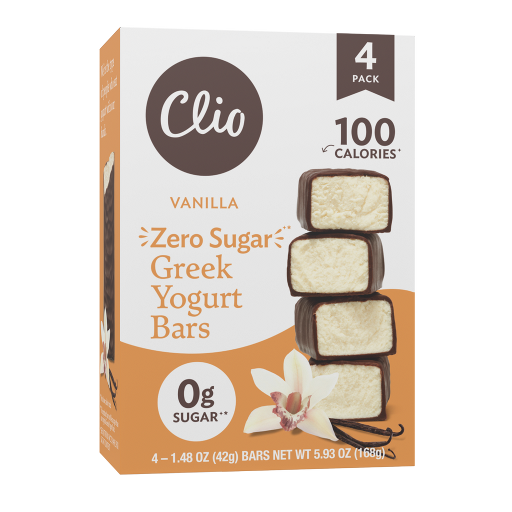 Zero Sugar Vanilla 4 Bar Count Clio Snacks