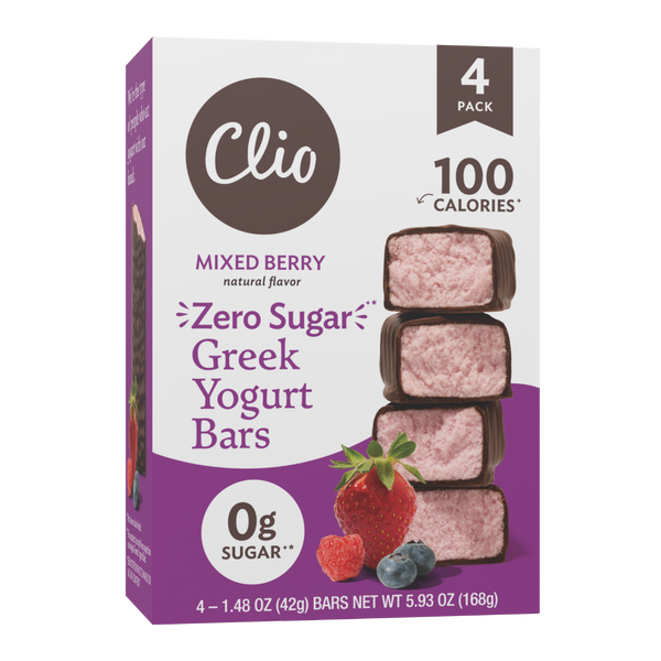 Zero Sugar Mixed Berry Greek Yogurt - 4 Bar Count
