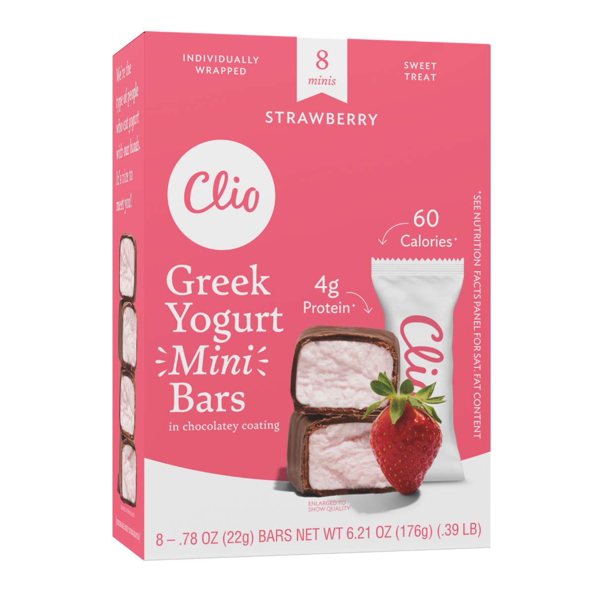 Strawberry Greek Yogurt Minis - 8 Bar Count