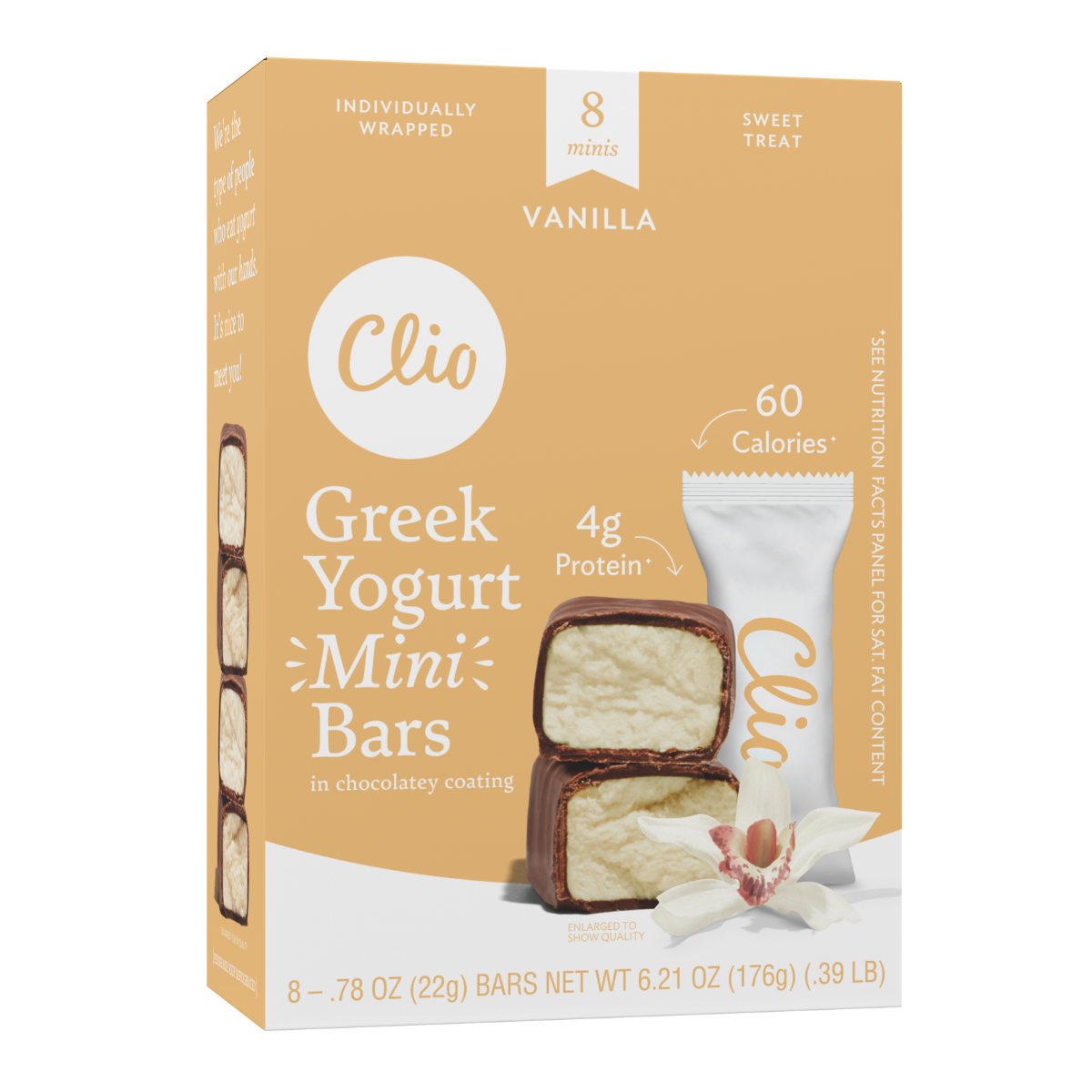 Vanilla Greek Yogurt Minis - 8 Bar Count