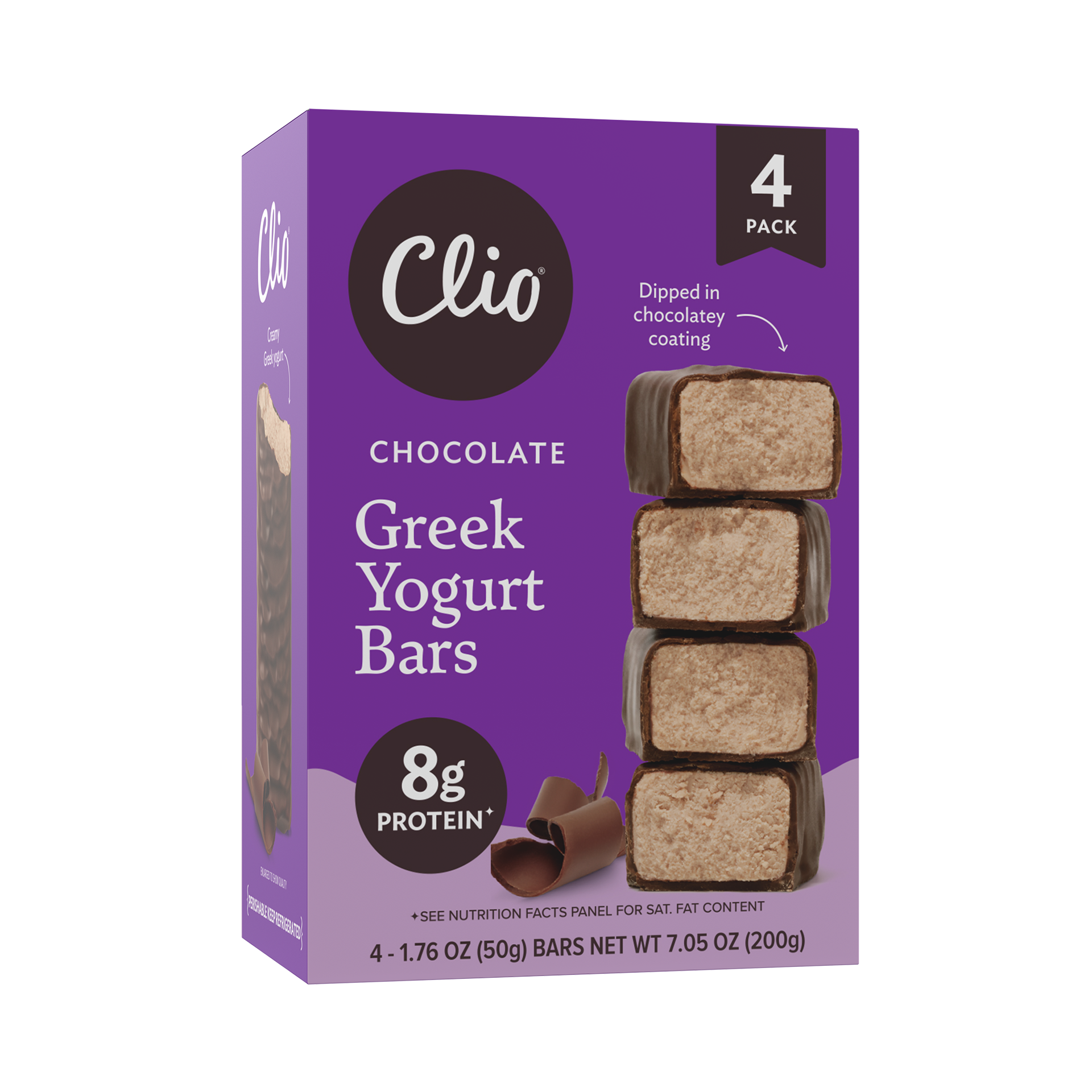 Chocolate Greek Yogurt - 4 Bar Count