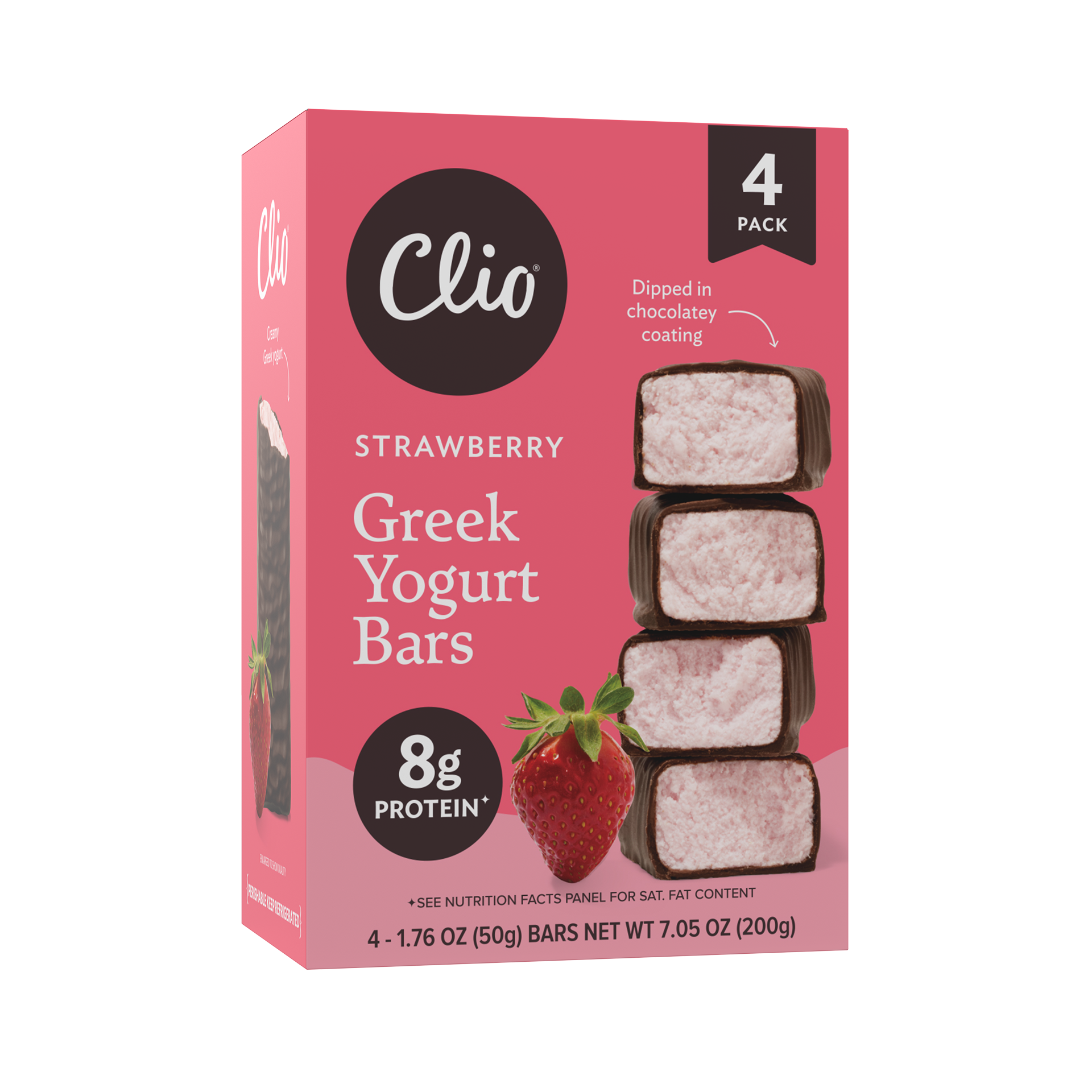 Strawberry Greek Yogurt - 4 Bar Count