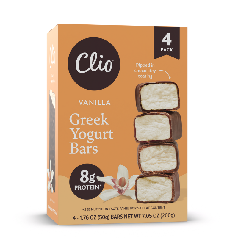 Refrigerated Greek Yogurt Bars - Full Size 4 Pack - Vanilla