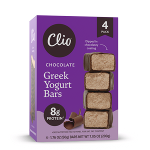 Refrigerated Greek Yogurt Bars - Full Size 4 Pack - Chocolate