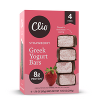 Refrigerated Greek Yogurt Bars - Full Size 4 Pack - Strawberry