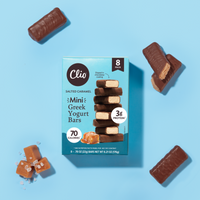 Refrigerated Greek Yogurt Bars - Mini Size 8 Pack - Salted Caramel
