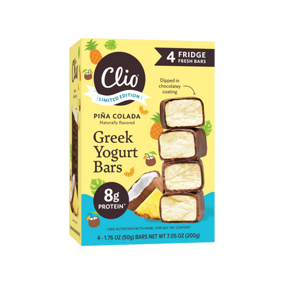 Refrigerated Greek Yogurt Bars - Full Size 4 Pack - Piña Colada