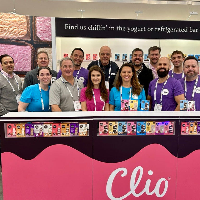 The Clio team at a trade show