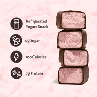 Refrigerated Greek Yogurt Bars - Full Size 4 Pack - Zero Sugar Mixed Berry