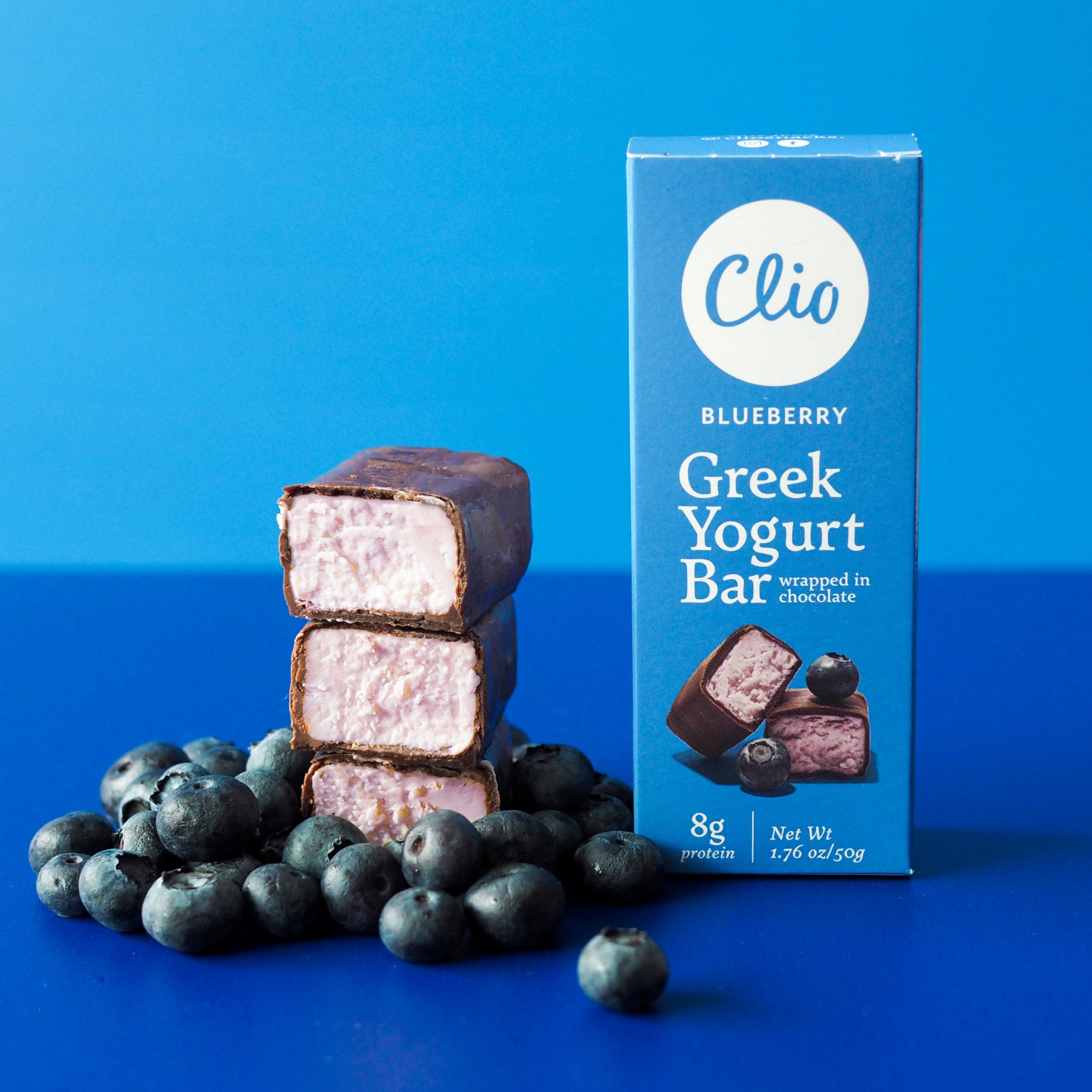 Blueberry Greek Yogurt Bar 10 Bar Count Clio Snacks